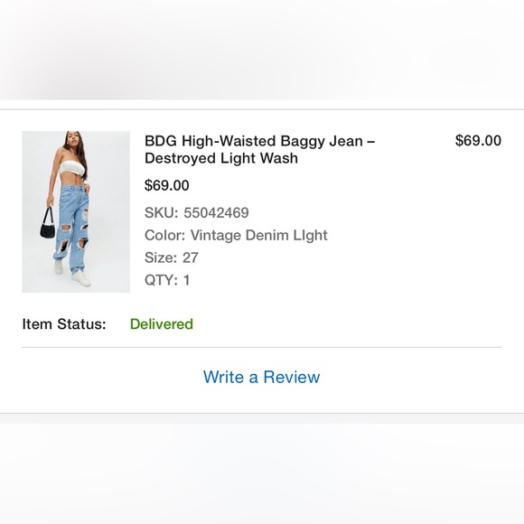 urban outfitters bdg high waisted baggy jean - Picture 4 of 4